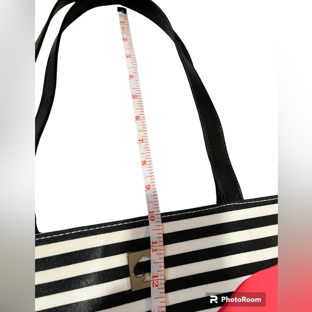 Kate Spade Striped Bow Canvas Sonoma Tote - Picture 3 of 12